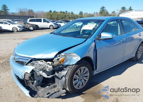 2012 Toyota Camry Le z USA, uszkodzony, nr VIN 4T4BF1FKXCR235879